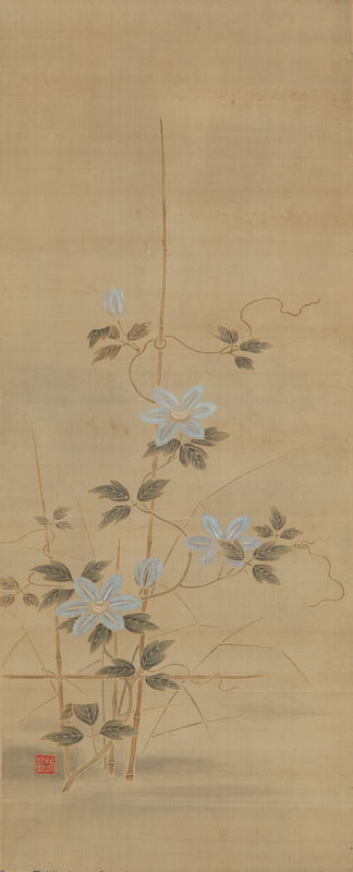 作者不詳（友禅染）
鉄仙花