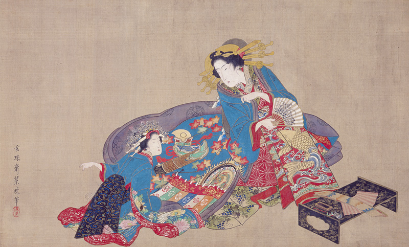 玄珠斎栄暁
遊女と禿
江戸後期